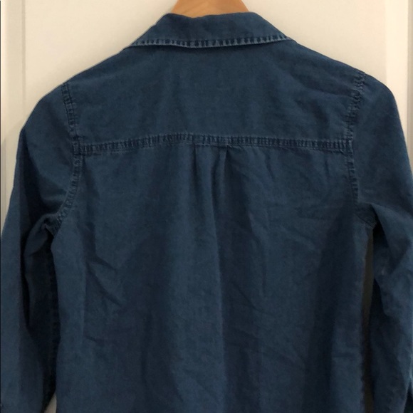 DONATED: Old Navy Chambray Long-Sleeve Shirtdress - Picture 4 of 7